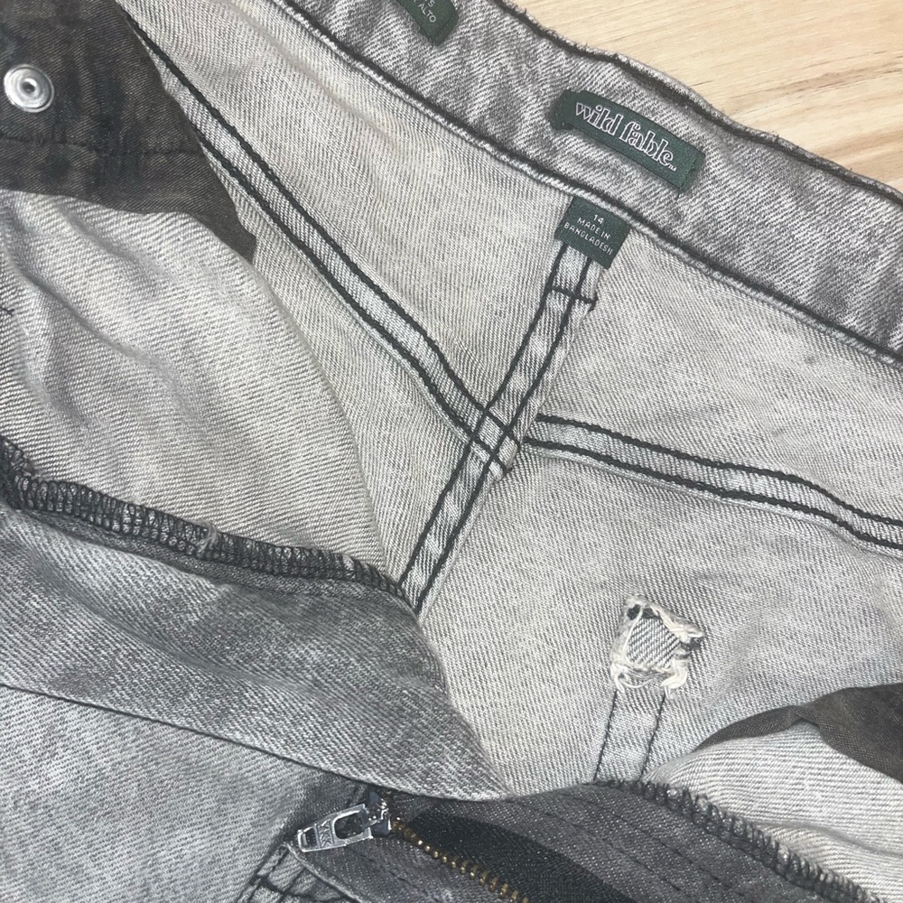 Wild Fable High Waisted Grey Denim Shorts